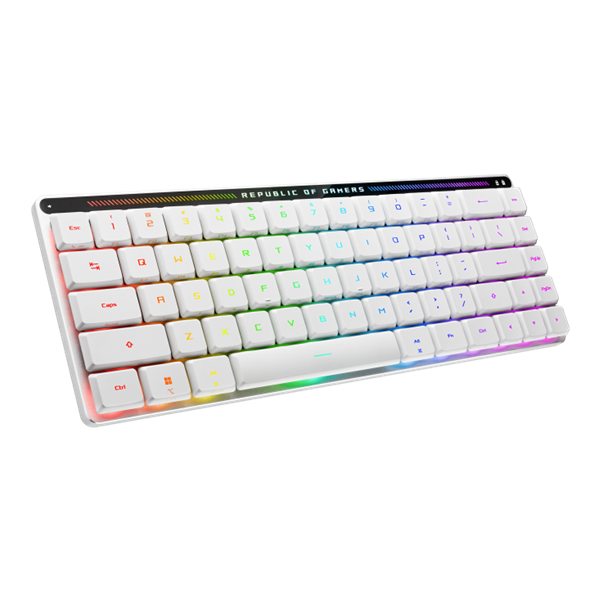 Фото ASUS M603 FALCHION RX LP, 2.4 GHz RF, Bluetooth, 65%, PBT, RGB, White