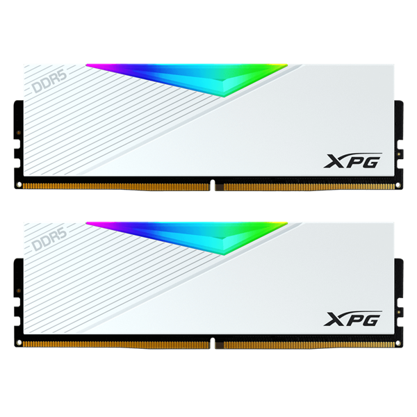 ADATA LANCER RGB DDR5 DIMM 32GB 6400MHz 2*16GB 32-39-39 1.4V WHITE DUAL COLOR BOX