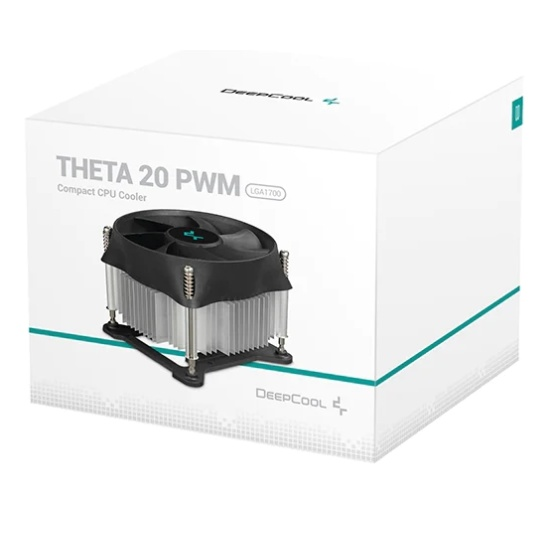 Фото DEEPCOOL THETA 20 PWM 1700 LGA1700 (36шт/кор, TDP 95W, PWM, Fan 100mm, на винтах) Color BOX (DP-ICAS-T20P-17)