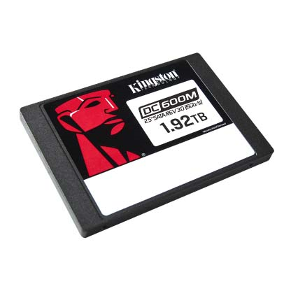 Фото Kingston Enterprise SSD 1,92TB DC600M 2.5" SATA 3 R560/W530MB/s 3D TLC MTBF 2M 94 000/78 000 IOPS 3504TBW 1 Year Warrаnty
