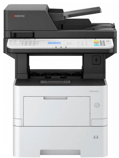 Фото Kyocera ECOSYS MA4500x (P/C/S, ч/б лазерный, A4, 45 стр/мин, 1200x1200 dpi, 1 Гб, USB 2.0, Network, лоток 500 л., Duplex, DADF, старт.тонер 6000 стр.)