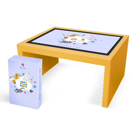 Интерактивный стол детский Nextouch KidTouch 43Р "Союзмультфильм": 43", FHD (1920х1080), PCAP, 10 касаний, Intel Pentium, DDR4 8Гб, SSD 256Гб, WiFi-модуль, USB 2.0 х 2, ПО Некст Мультитач, Windows/Lin