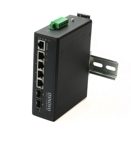 OSNOVO SW-80402-IL(port 90W,360W) Промышленный управляемый (L2+) PoE коммутатор Gigabit Ethernet на 6 портов. Порты: 4 x GE (10/100/1000Base-T) с PoE (до 90W) + 2 x GE SFP (1000Base-T). Уровень управл