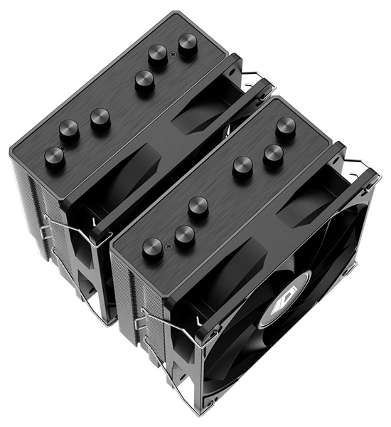 Фото ID-COOLING SE-206-XT LGA1700/1200/115X/AM5/AM4 (8шт/кор, TDP 250W, PWM, черный, 6 тепл.трубок + медная база, 2 x FAN 120mm) RET