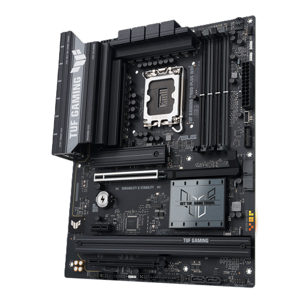 Фото ASUS TUF GAMING B860-PLUS WIFI, LGA1851, B860, 4*DDR5, 4*SATA, 3*M.2, 5*USB 3.2, 2*USB 2.0, Type-C, 2*PCIx16, 1*PCIx1, DP+HDMI, ATX; 90MB1JL0-M0EAY0
