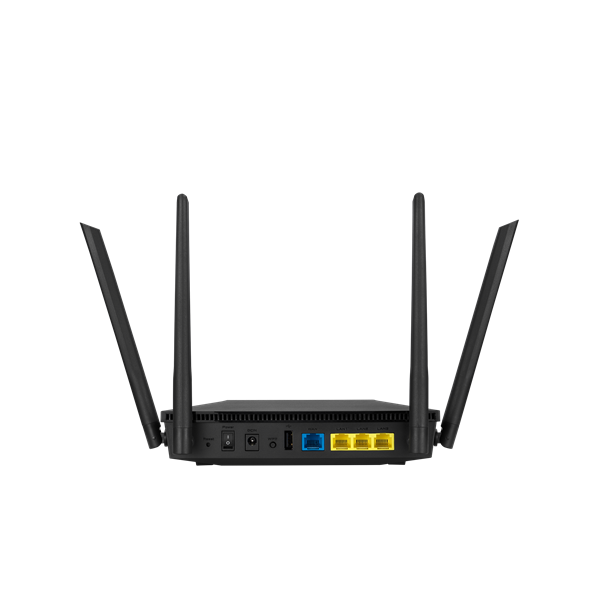 Фото ASUS RT-AX53U // AX1800 // 574 + 1201 Mbps, 2,4 + 5 gGz, 4 antenna, USB