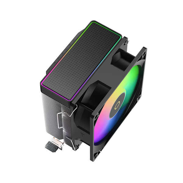 Фото Ocypus Gamma A20 BK ARGB, 92mm FARGB FAN, Top FARGB Panel, 2 HEAT PIPES, 3-PIN, 1900 RPM, 21DBA, HYDRO BEARING, LGA115X/1200/1700/18XX, AM4/AM5