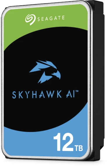 Seagate SkyHawk AI HDD 3.5" SATA 12Tb, 7200 rpm, 512Mb buffer, 512e, ST12000VE003, 1 year