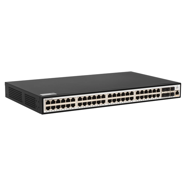 Фото SNR Управляемый коммутатор уровня 2+, 48 портов 10/100/1000Base-T, 6 портов 1/10G SFP+, встроенный БП ~220V AC