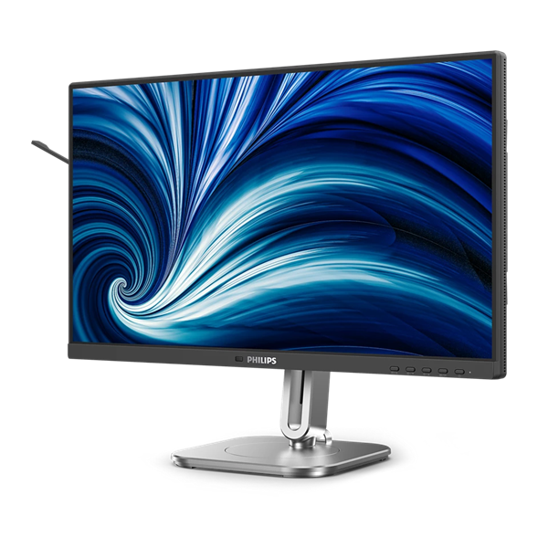 Фото 23,8" Philips 24B2N4200 1920x1080 WLED 16:9 IPS 300cd, 1500:1, 4ms, 178°/178°, VGA, HDMI, DP, USB Hub: 4хUSB 3.2, USB-C(15W) Speakers, 120Hz, Tilt, Height, Swivel, Pivot, Internal, VESA, Black, 3y