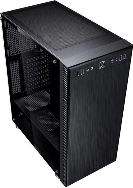 Фото Accord 3407 black w/o PSU ATX 8x120mm 2xUSB2.0 1xUSB3.0 audio bott PSU