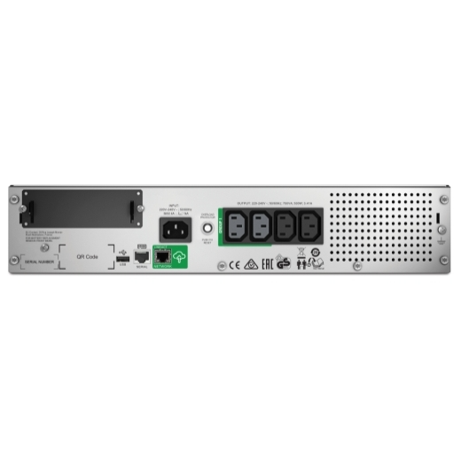 Фото APC Smart-UPS 750VA/500W, RM 2U, Line-Interactive, LCD, Out: 220-240V 4xC13 (2-Switched), SmartSlot, USB, SmartConnect, Black, 1 year warranty (REP: SMT750RMI2U)