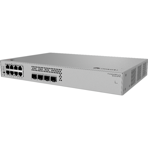 HUAWEI eKit S220S-8P4J (L2, 8*10/100/1000BASE-T ports (128 W PoE+), 4*2.5GE SFP ports, built-in AC power, Fanless)