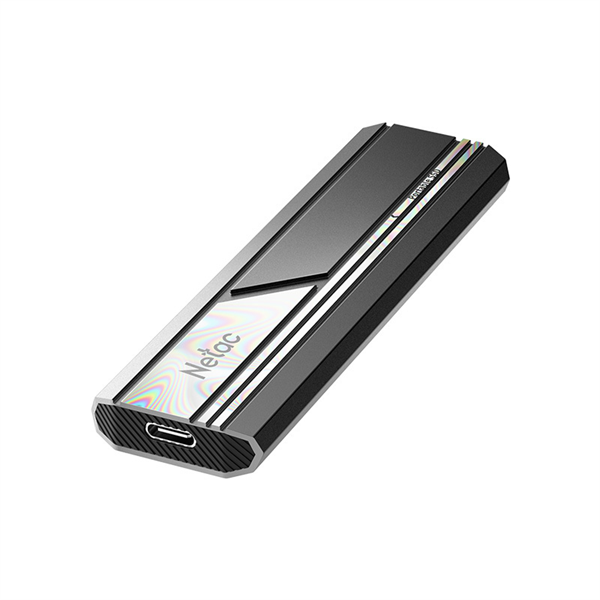 Фото Netac ZX10 1TB USB 3.2 Gen 2 Type-C External SSD, R/W up to 1050/950MB/s, with USB C to A cable and 10Gbps USB C to C cable 5Y wty