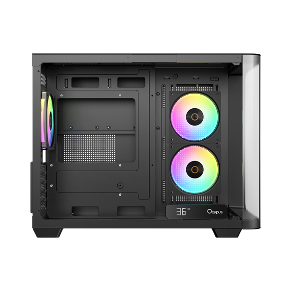 Фото Ocypus Iota C50 BK Curve ARGB Digital, MATX, Type-C*1, USB3.0*2, REAR 1x120mm ARGB, MB SIDE 2x120mm ARGB