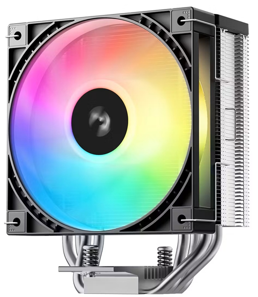 Фото DEEPCOOL AG400 G2 ARGB LGA1851/1700/AM5/AM4 (18шт/кор, TDP 230W, PWM, ARGB Fan 120mm, 4 тепл. трубки, черный) RET (R-AG400-BKAMMG2-G)