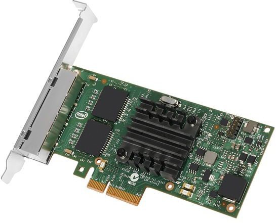 Intel Ethernet Server Adapter I350-T4 (Ver.2), 1Gb Quad Port RJ-45