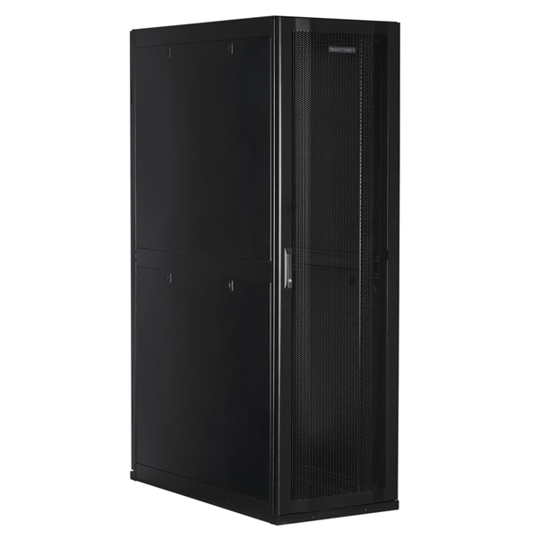SMARTWATT Серверный шкаф Rack S-Series 42U 600x1200мм, двери с перфорацией, боковые панели 4шт и ролики в комплекте, черный (4512020620014)