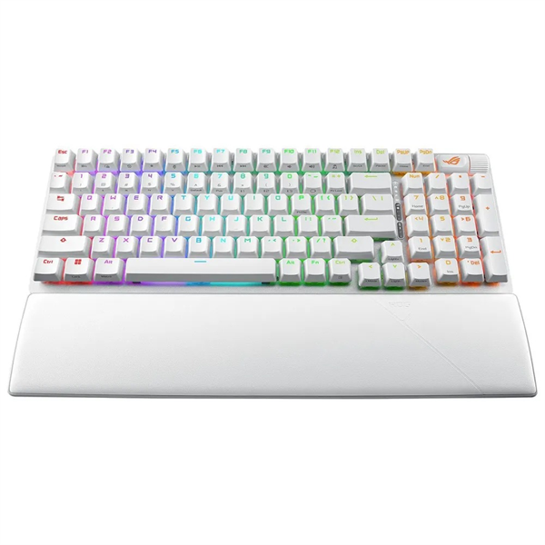 Фото ASUS X901 ROG STRIX SCOPE II 96 WIRELESS, 2.4 GHz RF, Bluetooth, 96%, PBT, RGB, White