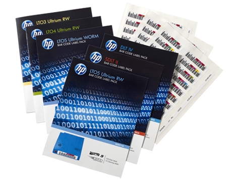 HPE Ultrium6 6,25Tb bar code label pack (100 data + 10 cleaning) for C7976A (for libraries & autoloaders)
