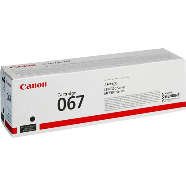Canon 067 BK Black for Canon LBP631/633/MF651/655/657 (1350pgs.) (5102C002 / 5102C003)