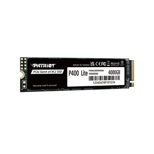 Фото Patriot SSD P400 Lite 1TB M.2 2280 NVMe PCle 4.0 x4 R3500/W2700 TBW 560TB 3D NAND with HS