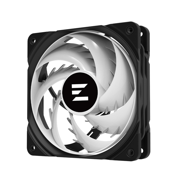 Фото ZALMAN ZM-AF120 ARGB BLACK, 120x120x25mm, 4-PIN PWM, 600-2000 RPM, 29,7 DBA MAX, HYDRO BEARING