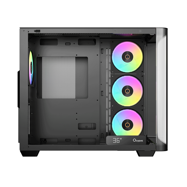 Фото Ocypus Iota C70 BK Curve ARGB Digital, ATX, Type-C*1, USB3.0*2, REAR 1x120mm ARGB, MB SIDE 3x120mm ARGB