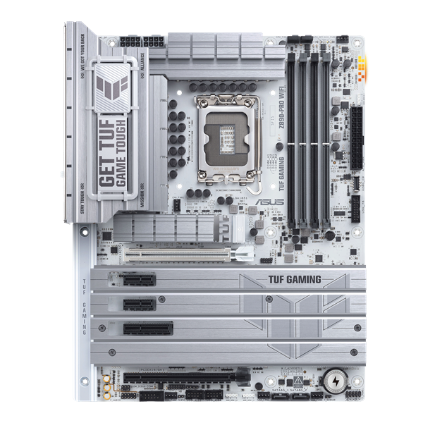 ASUS TUF GAMING Z890-PRO WIFI, LGA1851, Z890, 4*DDR5, 4*SATA, 4*M.2, 6*USB 3.2, 2*PCIx16, 1*PCIx4, 2*PCIx1, 2*Thunderbolt™ 4, HDMI+DP, ATX; 90MB1IR0-M0EAY0