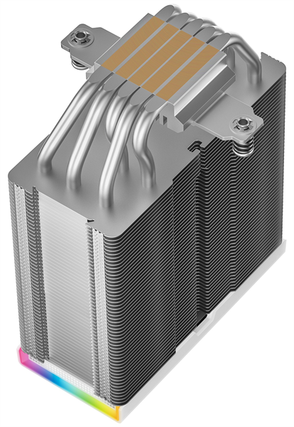 Фото DEEPCOOL AK500S DIGITAL SE WH LGA20XX/1700/1200/115X/AM5/AM4 (12шт/кор, TDP 240W, PWM, Fan 120mm, 5 тепл. трубок, Copper Base, белый) RET (R-AK500S-WHADMN-GJD)