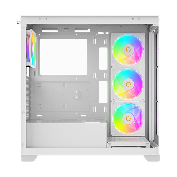 Фото Ocypus Gamma C72 WH ARGB, ATX, USB3.0*1+USB2.0*2, SIDE 3x120mm ARGB, REAR 1x120mm ARGB