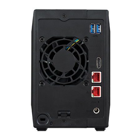 Фото ASUSTOR AS5402T 2-Bay NAS/Media player/Intel Celeron N5105 2.0GHz up to 2.9GHz, 4GB SO-DIMM DDR4, noHDD(HDD,SSD),/2x 2,5Gb (LAN)/3xUSB3.2,HDMI