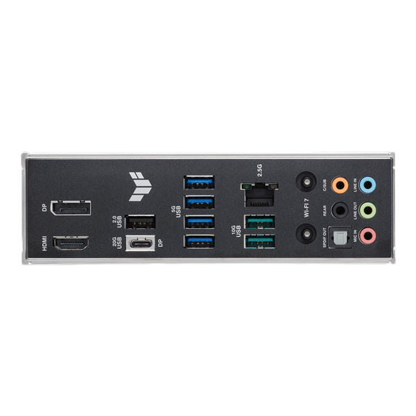 Фото ASUS TUF GAMING B860M-PLUS WIFI, LGA1851, B860, 4*DDR5, 4*SATA, 3*M.2, 6*USB 3.2, 1*USB 2.0, Type-C, 1*PCIx16, 1*PCIx4, DP+HDMI, mATX; 90MB1JV0-M0EAY0