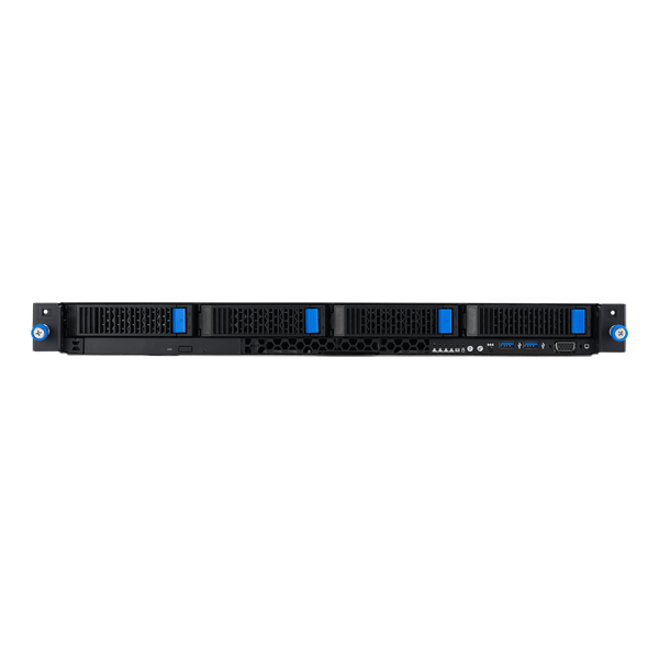ASUS RS300-E12-RS4 1U, 1x Socket LGA1700 E-2400, 4 x DDR5 UDIMM ECC, 4 x 3.5'' (SATA/SAS/NVMe) HotSwap, Intel; RAID 0, 1, 5, 10, 1xPCI-Ex16, 1xPCI-Ex8, 1xPCI-Ex4, ASMB11-iKVM, 2x 450W 80 PLUS Gold