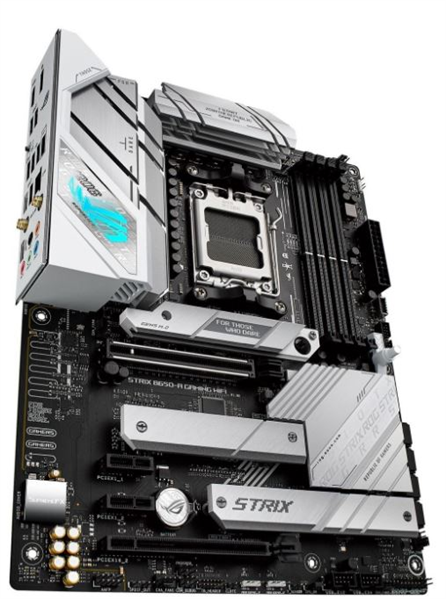 Фото ASUS ROG STRIX B650-A GAMING WIFI, AM5, B650, 4*DDR5, 4*SATA, 3*M.2, 3*USB 3.2, 4*USB 2.0, Type-C, 2*PCIx16, 2*PCIx1, DP+HDMI, ATX; 90MB1BP0-M0EAY0