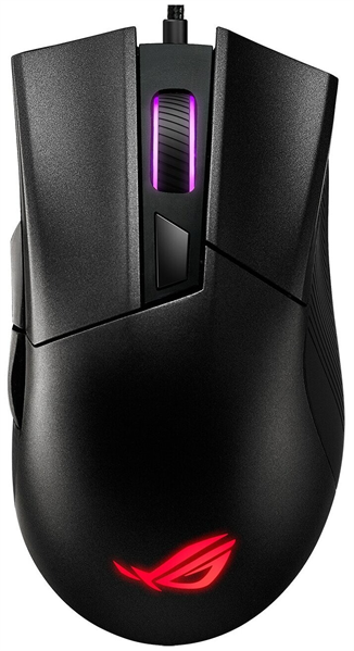 Фото ASUS ROG GLADIUS II CORE, 92,5g, Wired, 6,2K DPI Sensor, 6 Programmable Buttons, Black