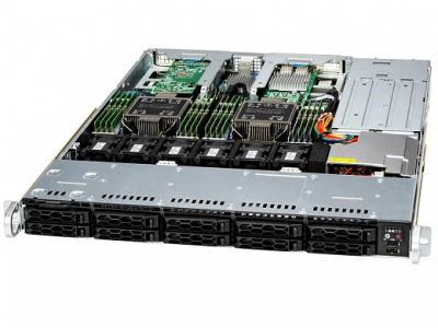 Supermicro SuperServer 1U 121C-TN10R/ 2x6430/ 4x128Gb/ 1xSSD 960Gb/ AOC-S3916L/ 2x10Gb/ SFT-DCMS-SINGLE/ 2nd config