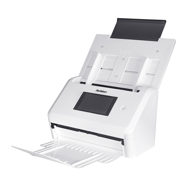 Фото Avision AN335WL, протяжный А4, сетевой, экран 4,3" Touch, 40 стр/мин, ДАПД 50 листов, USB3.2, USB-Host, Ethernet, Wi-Fi (000-0981A-0KG)