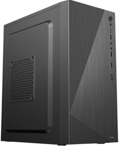 Фото Accord ACC-XA09 black w/o PSU mATX 1x80mm 1x120mm 2xUSB2.0 1xUSB3.0 audio bott PSU