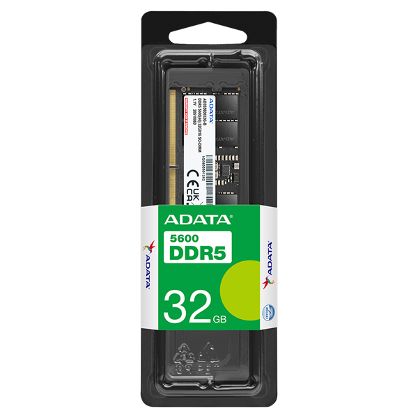 Фото ADATA DDR5 DIMM 32GB 5600MHz 1*32GB 46-45-45 SINGLE TRAY
