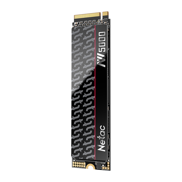 Фото Netac SSD NV5000-T 500GB PCIe 4 x4 M.2 2280 NVMe 3D NAND, R/W up to 4800/2700MB/s, IOPS(R4K) 200K/440K, TBW 320TB, with heat spreader, 5y wty