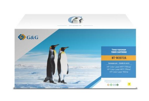 Картридж Cartridge G&G 117A для HP CLJ 179/178/150, с чипом (700 стр.), желтый (аналог W2072A)