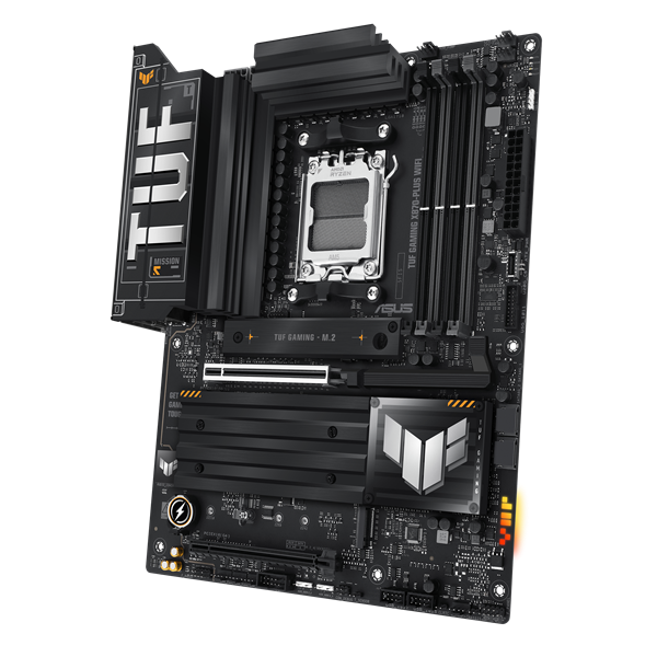 Фото ASUS TUF GAMING X870-PLUS WIFI, AM5, X870, 4*DDR5, 2*SATA, 4*M.2, 1*USB 2.0, 7*USB 3.2, 2*USB4, 2*Type-C, 3*PCIx16, HDMI, ATX; 90MB1IU0-M0EAY0
