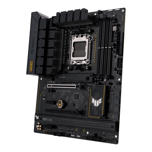 Фото ASUS TUF GAMING B650-PLUS, AM5, B650, 4*DDR5, 4*SATA, 3*M.2, 2*USB 3.2, 4*USB 2.0, Type-C, 3*PCIx16, 2*PCIx1, DP+HDMI, ATX; 90MB1BY0-M0EAY0
