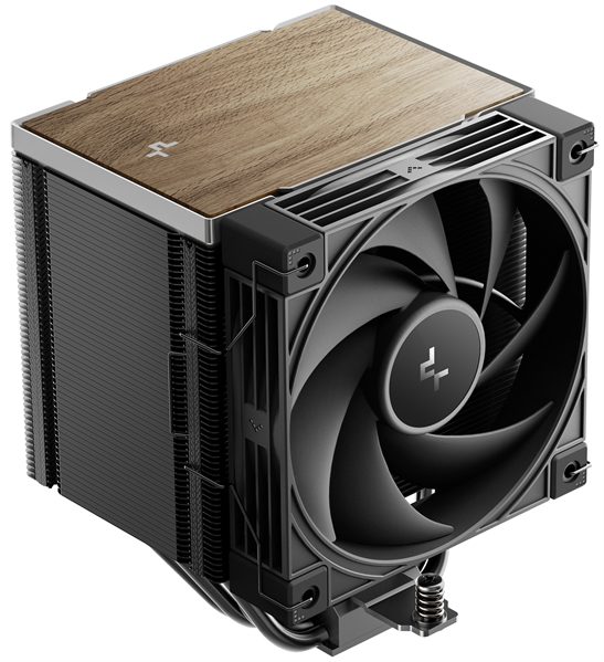 DEEPCOOL AK500 G2 LGA1851/1700/1200/115X/AM5/AM4 (9шт/кор, TDP 240W, PWM, Fan 120mm, 5 тепл. трубок, Copper Base, Wood-grain top cover, черный) RET (R-AK500G2-BKNNMN-GJD)