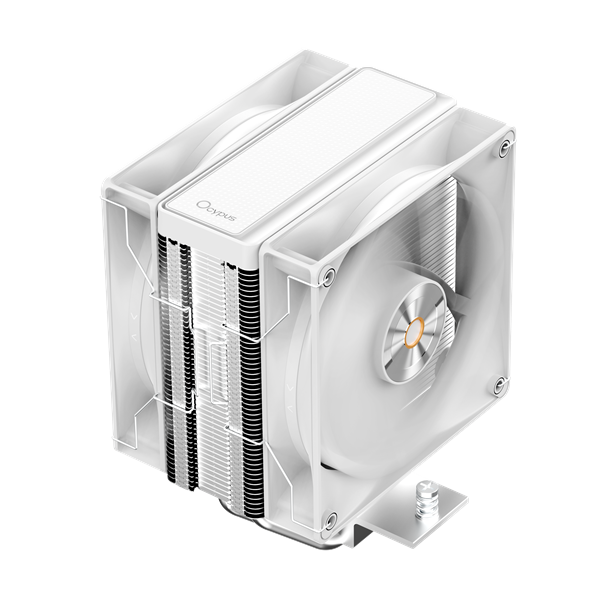 Фото Ocypus Delta A40 Elite WH Dual Fan, 2x120mm FAN, Top Panel, 4 HEAT PIPES, 4-PIN PWM, 500-2000 RPM, 29DBA, HYDRO BEARING, LGA115X/1200/1700/18XX, AM4/AM5
