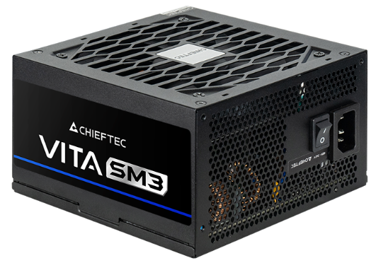 Фото Chieftec Vita SM3 BPX-750-C (ATX 3.1, 750W, 80 PLUS BRONZE, Active PFC, 120mm fan, Semi-modular Cable Management) Retail