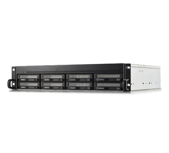Фото TerraMaster U8-500 Plus 2U 10C 1,7(4,7)GhzCPU/16Gb(64)/RAID0,1,10,5,6,JBOD/up to 8 HS SATA(3,5'/2,5')/2xM.2 2280 NVMe/3xUSB3.2 1xUSB Type-c/HDMI/2x10GbE RJ-45/iSCSI/1xPS/1YW/no rails