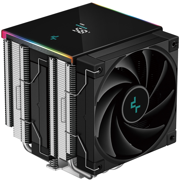 DEEPCOOL AK620 DIGITAL SE LGA20XX/1700/1200/115X/AM5/AM4 (9шт/кор, TDP 260W, PWM, DUAL Fan 120mm, 6 тепл. трубок, ARGB, черный) RET (R-AK620-BKADMN-GJD)