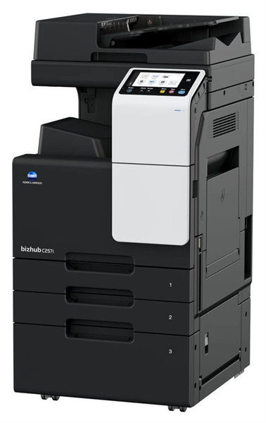 Konica Minolta bizhub C257i (МФУ, A3, 25 стр/мин, без крышки и ADF, без тумбы, без картриджей, запуск АСЦ платно) (Продажа комплектом с автоподатчиком и тумбой)